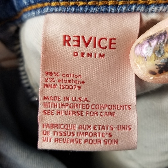 Revice distressed high rise jeans - Picture 10 of 11